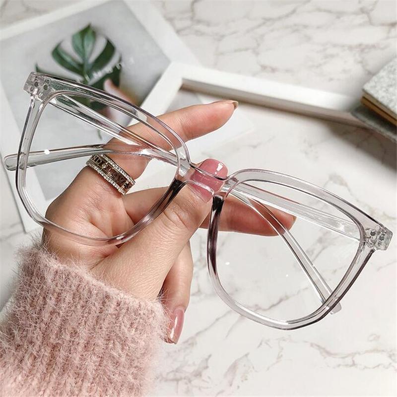 

0 -10 -15 To -20 Rivet Spectacle Frame Frame Polygon Finished Myopia Eyeglasses Ladies Men Plastic Short-sight Eyewear Optical Spectacles -1.5 -1.0 0