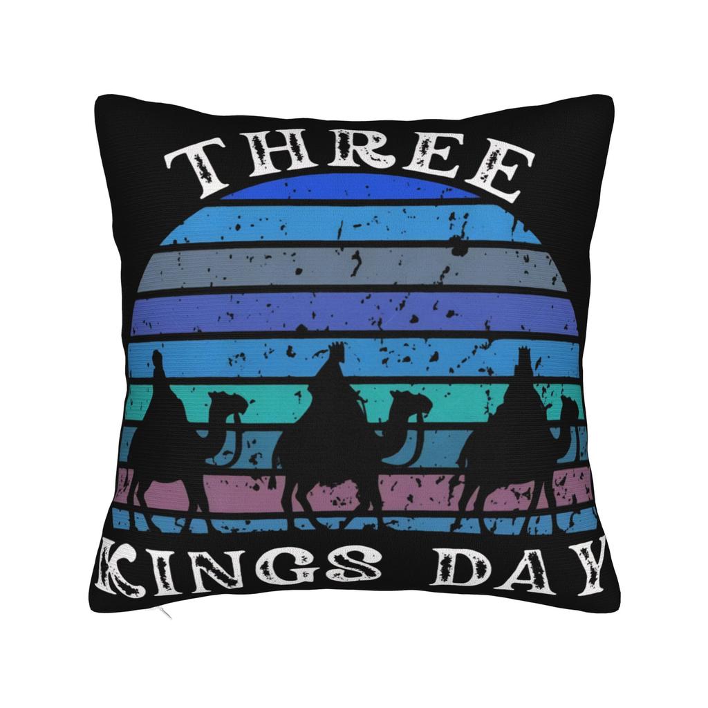 Día de los Reyes Magos Epifanía Three kings Pillow Cover Printed Cushion Cover Decor Throw Pillow Case Cover Home Multiple Sizes
