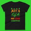 Christmas Womens T Shirt Mens Tops Tees Unisex Just A Girl Who Loves Christmas Winter Top