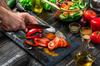 GLASS PLATE BOARD PANEL TABLETOP 30x52 SPICES