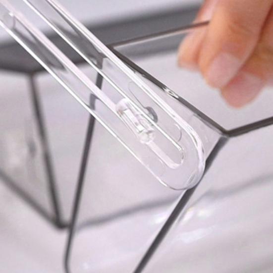 2/4Pcs Acrylic Brochure Pamphlet Holder Large Capacity Easy To Install Transparent Wall-Mounted Brochure Display Stand