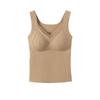 Women's Seamless V-Neck Vest - Warm, Slimming Base Layer with Built-in Support