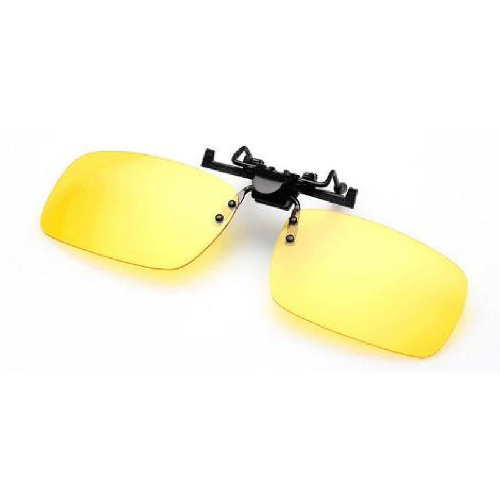 1Pc Car Night Safety Driving Glasses Clip On Sunglasses For Men Women Night Vision Glasses Anti-glare Driver Goggles