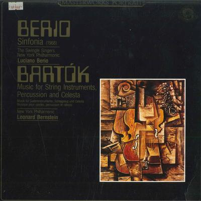 LP Record BERIO BARTOK SWINGLE SINGERS NEW  Sinfonia 1968  Music For String  CBS60259 CBS MASTERWORK 1983 Netherland Classical Used