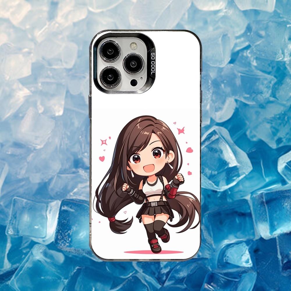 

Game T-Tifa L-Lockhart Phone Case For iPhone 16,15,14,13,12,11,Mini,Pro,SE,MAX White Matte Shockproof Cover iPhone16e