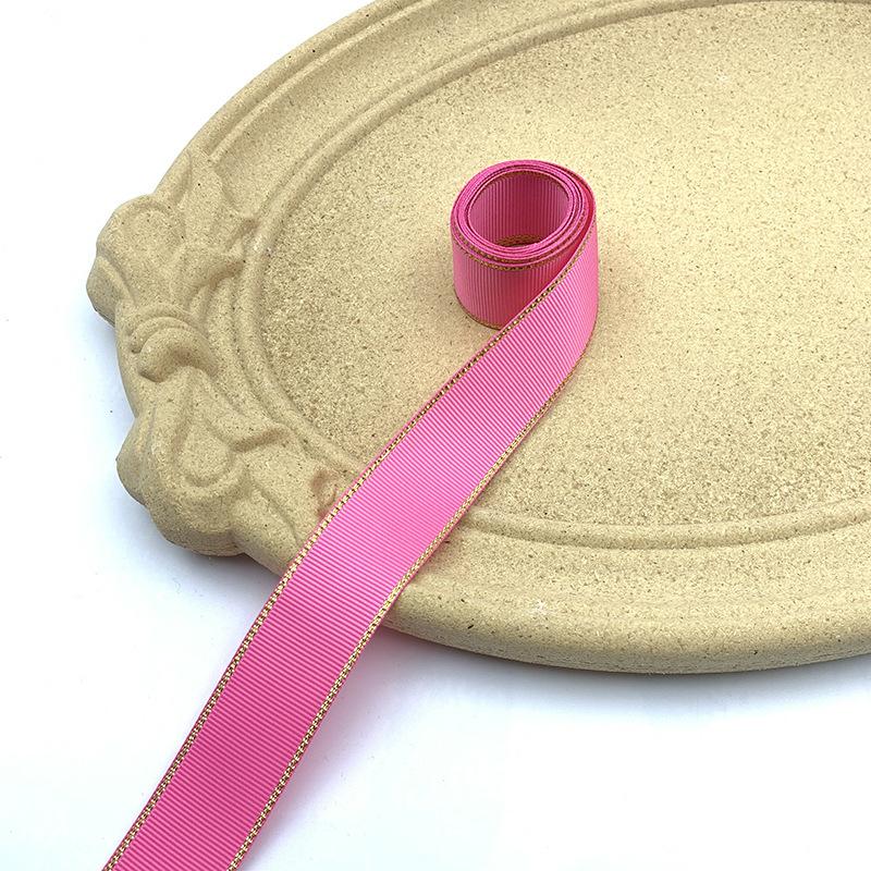 

2.5 Горячая Распродажа Высококачественная Двойная Пном Край Прошитая Лента, Лента-Бант Упаковка Декоративная Лента Для Бара 01; 1 roll 100 yards rose 156