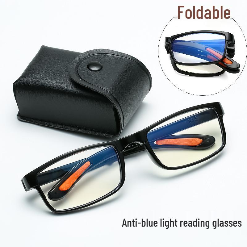 Classic Folding Pocket Reading Glasses - Lightweight, Comfortable, Anti-Blue Light