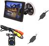 Wireless Backup Camera and Monitor Set with Night Vision Windshield Dash Mountable for and Buses LED, & Cars, Trucks,