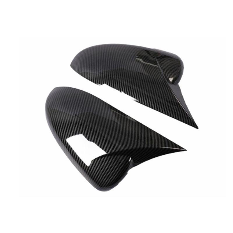 Carbon Fiber Pattern Rearview Mirror Cover for 09-12 Cruze - Glossy Black Decorative Shell