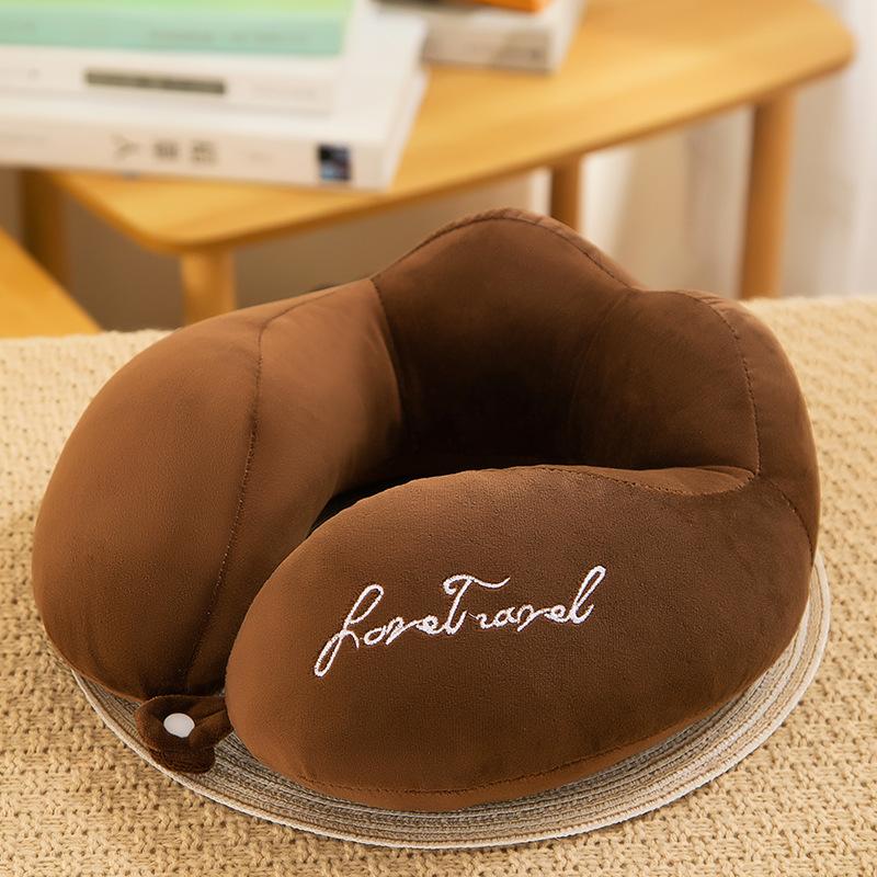 Neck Pillow Airplane Car Pillow Travel Healthcare Soft Travel Pillow U Shaped Nap Neck Cushion PP Cotton
