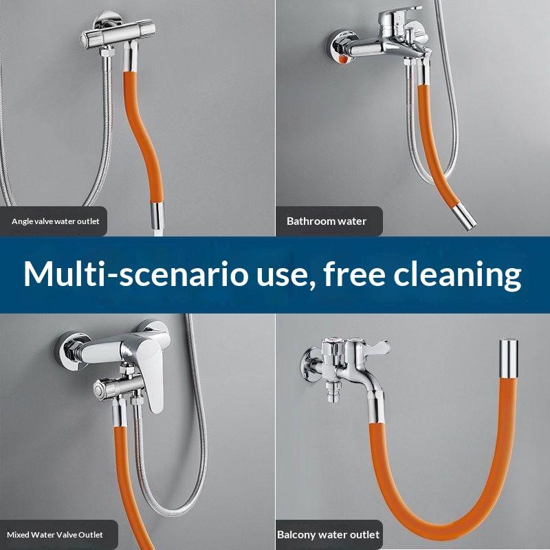 Faucet Extension Hose Rust Resistant Leak Proof 360 Degree Flexible Bendable for Home Laundry Room Utility Sink