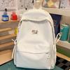 Schoolbag soft solid color soft waxy student small schoolbag girl daily class weekend girlfriend travel backpack