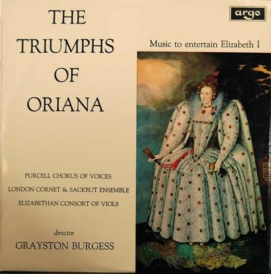 Disc LP PURCELL COR DE VOCII LONDRA CO Triumfurile Orianei Muzică pentru a distra ZRG643 ARGO 1970 Marea Britanie Clasic Folosit