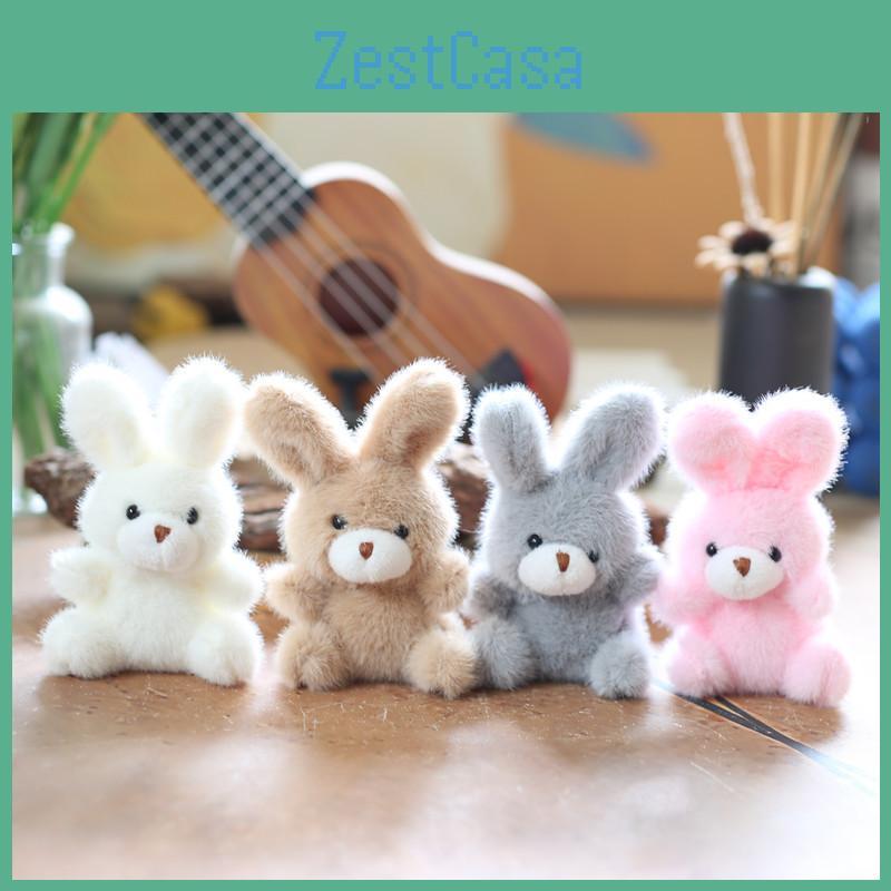 Rabbit Bear Cute Bunny Plush Keychain Pp Cotton Kids Adults Decoration Backpack