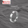 Sleek Titanium Steel Couple Rings - Colorfast, Smooth, Self-Discipline Design