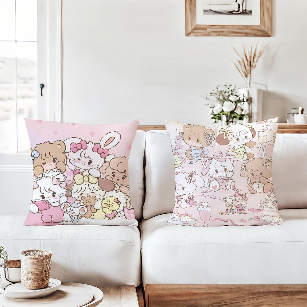 Cartoon Cute Mikko Pillow Case Suitable For Bedrooms Living Rooms Cars Home Decoration