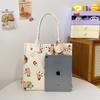 Koreanischer Lazy Style Capybara Canvas Tote & Crossbody Tasche