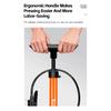 WEST BIKING High Pressure Bicycle Air Pump With Pressure Gauge 160 PSI Stainless Steel Floor Pump MTB Road Bike Tire Inflator