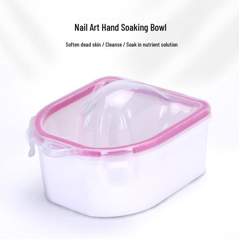Double-Layer Insulated Hand Soak Bowl for Nail Care & Cuticle Softening