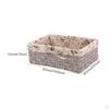 Desk Organizer Storage Basket for Home Office with Imitation Wicker Design