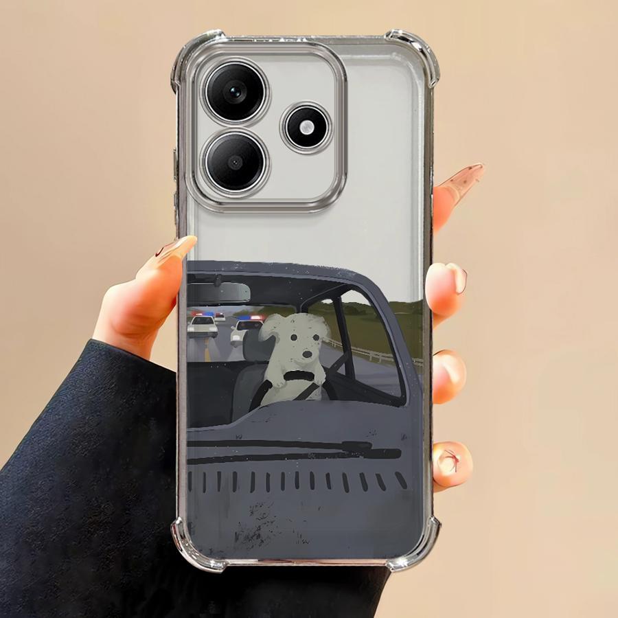 

Funny Cartoon Dog Phone Cover Case for Redmi Note 14 Pro Plus 13C 11s 9 Pro A3 A5 11 10 Lite 12 K80 Note 13 Redmi Note 14 Pro 5G (Global)
