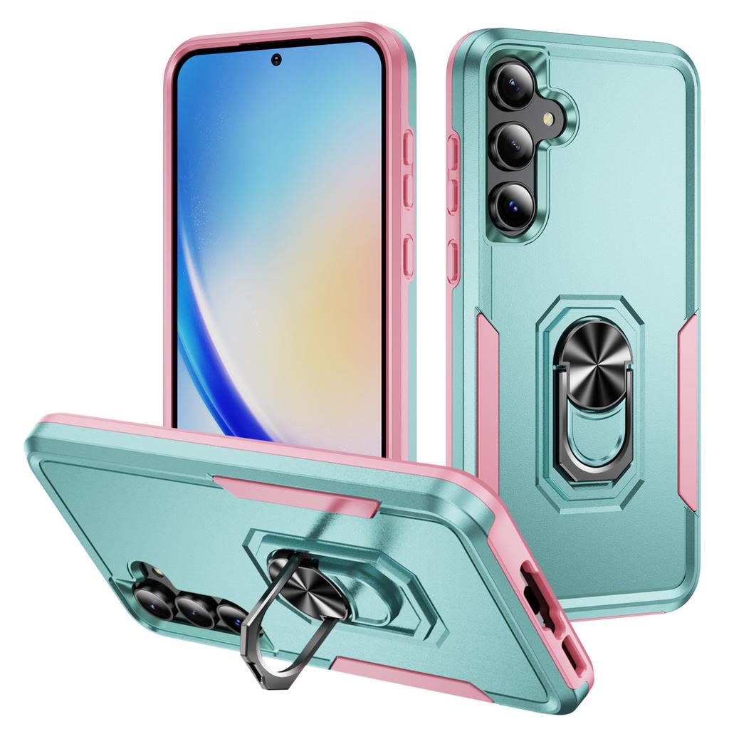 Für Samsung Galaxy A55 5G/A35 5G Hülle Militärischer Grad Ring Ständer PC+TPU Handyhülle