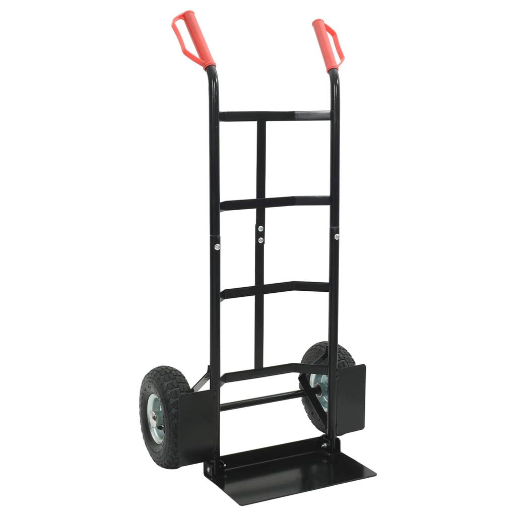 Extendable Hand Truck Black and Red 57 X 46 X 113 Cm Steel