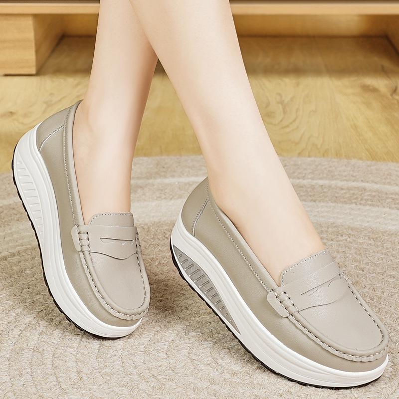 Women's 2025 Low-Cut Thick-Soled Woven Casual Shoes - Lightweight, Comfortable, Popular Model
