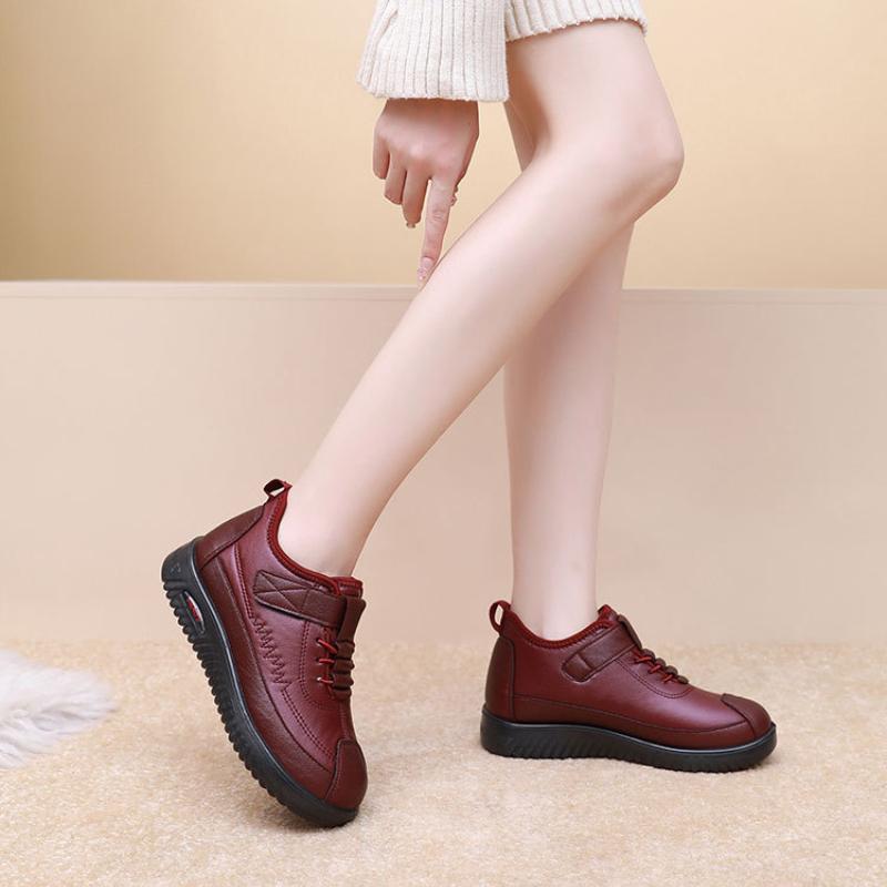 New Women's Cotton Boots Non-slip Comfortable Mother's Cotton Shoes Plus Velvet To Keep Warm Middle-aged Elderly Snow Boots