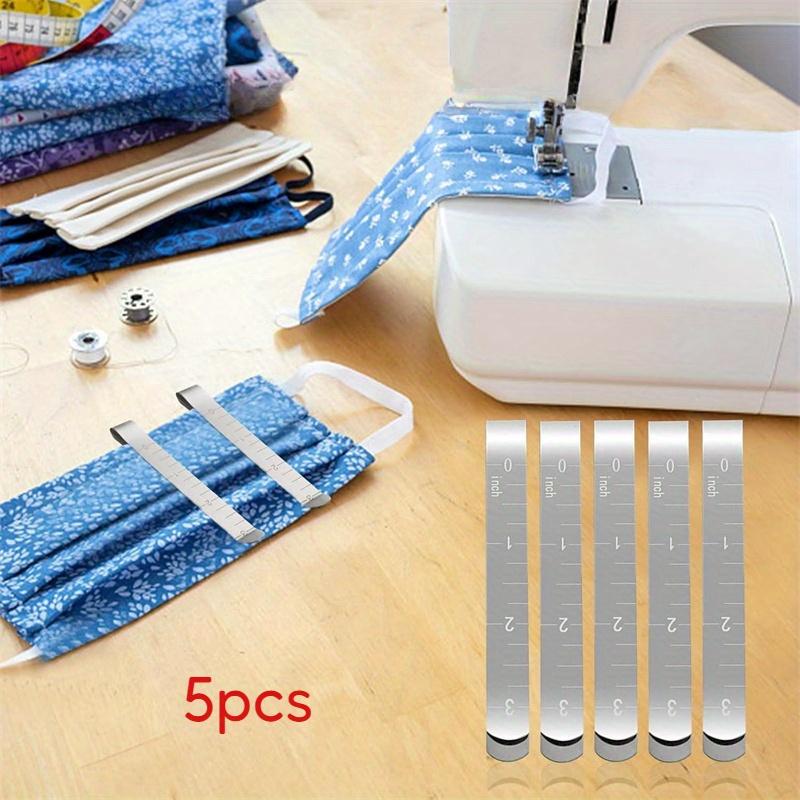 5Pcs Metal Stainless Steel Sewing Crimping Clip Sewing Clips For DIY Clothing Stitching Pinning Marking Quilting Ruler Tool