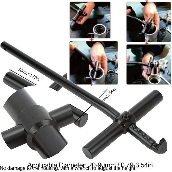 Oil Seal Puller 20‑90mm No Damage Oil Grease Seal Remover Puller Extractor Remove Tool Metal Automotive Repair Parts for Motorcycle