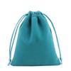 Velvet Drawstring Pouch with Gold Trim - Custom Jewelry Gift Bag