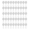 50PCS Acrylic Keychain Blanks DIY Painting Transparent Protective Film Blank Keychains