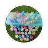 100Pcs Luminous Mini Resin Juice Straw Cup Drinks Miniature Ornament Tiny Bottles for DIY Garden Doll House Children Toys