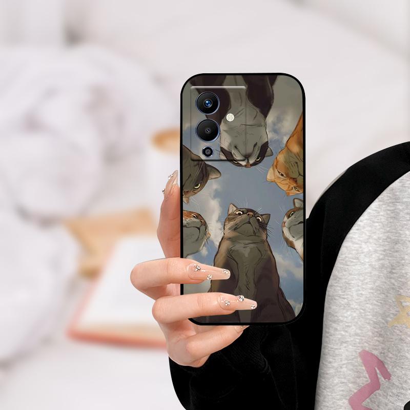 Für infinix NOTE 12 PRO 5G Hülle X671B TPU Wolf Katze Silikon Stoßfänger Abdeckung für Infinix Note 12 Pro 5G Handyhülle Note12 Pro 5G
