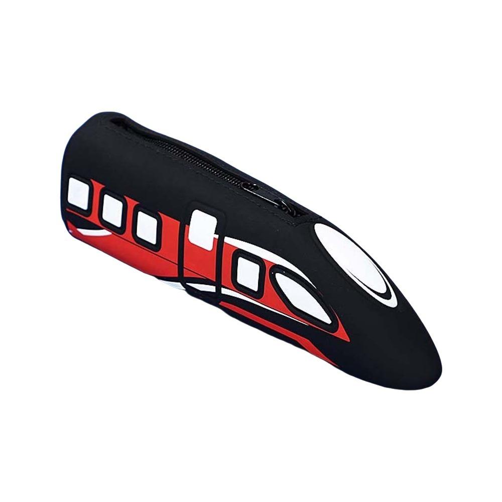 Drop-proof High-speed Rail Pen Bag Large Capacity Silicone Pen Organizer  Travel чёрный