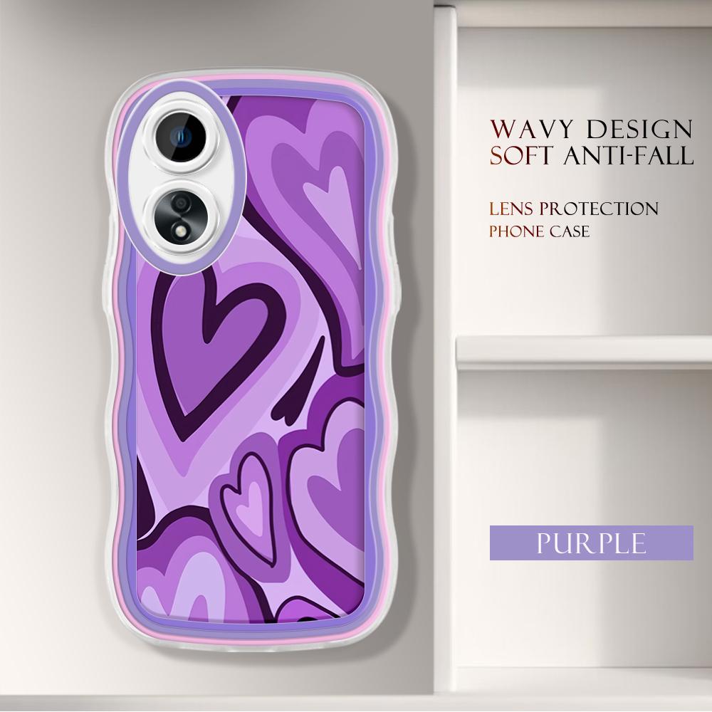 

Модный мягкий волнистый чехол для телефона с мультяшным узором, защита камеры, противоударный чехол для мобильного телефона OPPO Realme OnePlus OPPO F5