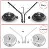 Motorcycle Rearview Side Mirror with 10mm Screws Universal Round Square Retro Modified Motorbike For Honda For
