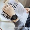 Lässige Uhr für männliche und weibliche Schüler, Mittelschüler, einfache Persönlichkeit, Paar, Silikon-Quarz-Uhr