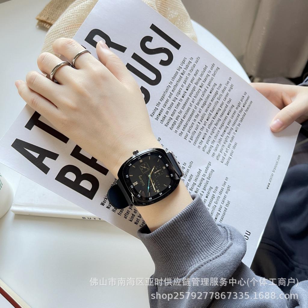Lässige Uhr für männliche und weibliche Schüler, Mittelschüler, einfache Persönlichkeit, Paar, Silikon-Quarz-Uhr