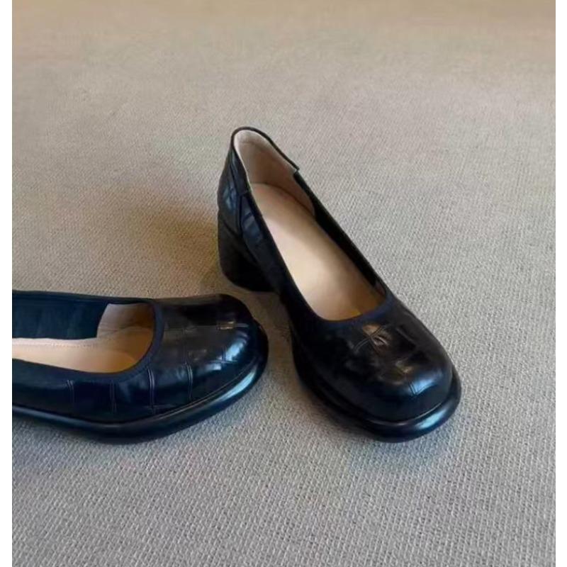 Fashion New Women Pumps Fashion Genuine Leather Office Shoes Woman Luxury Brand Design Women Caucal Shoes Elegant High Heels Female