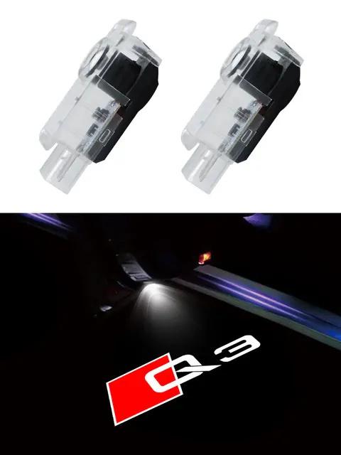 2Pcs Led Car Door Welcome Lights For 4dnvc A1 A3 8P 8V A4 A5 A6 A7 A8 Q3 Q5 Q7 Q8 Sline TT Projector Ghost Shadow Lamp dnvc4