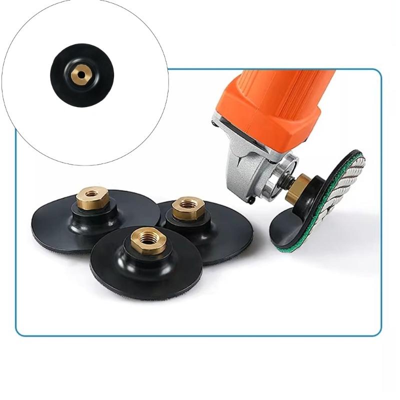 3Inch/4Inch Soft Rubber Backing Pad Polishing Grinding Disc Holder For Angle Grinder Grinding Machine