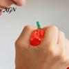 Sensory Stress Toy 1/2Pcs Red Strawberry Ball Realistic Mini Squeeze Fidget Soft Stretchy Simulated Fruit Party Favors Compact