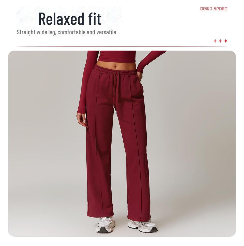 Zechuang Women's High Waist Wide Leg Casual Sports Sweater Suit - Slim, Long Sleeve, Comfortable for Running & Fitness, Style 8933