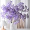 38" Artificial Lilac Flower Fake Long Stem Delphinium Branch Faux Silk Real Touch Lilac Floral Arrangement for Tall Vase Table Centerpieces Wedding