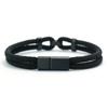 Handmade Mens Fashion Rope Bracelet A Grade 4mm Milan String With Magnetic Clasp 6 Colors Wrap Braided  Cord Chain Braslet Homme