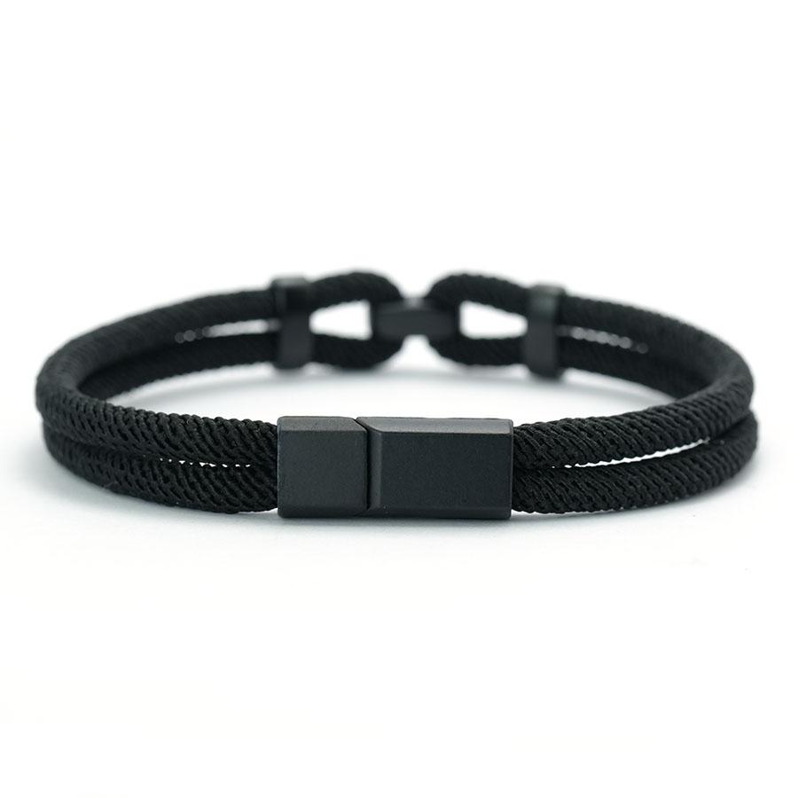 Handmade Mens Fashion Rope Bracelet A Grade 4mm Milan String With Magnetic Clasp 6 Colors Wrap Braided Cord Chain Braslet Homme