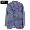 Belvest G10647 Blue X Brown Wool Check Jacket In the Box 3B Jacket Jacket 50 Blue / BrownUsed