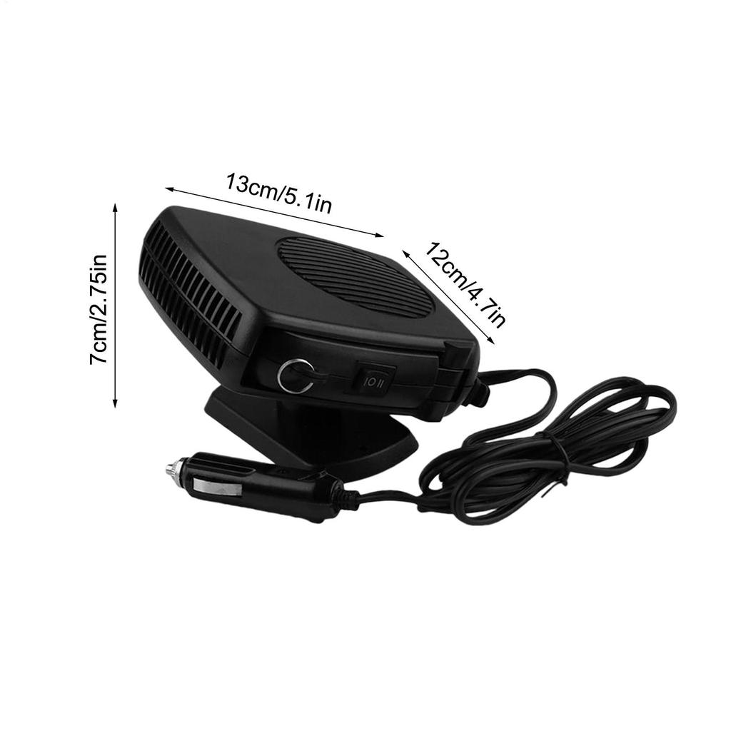 Heater For Car 200W Space Defroster Defogger 360 Degree Rotation Plug In Car Heater For RV Truck Dashboard Winter Camping Indoor
